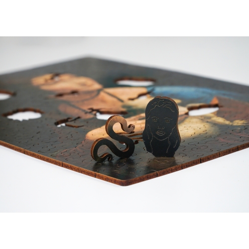 Drewniane puzzle A4 Leonardo da Vinci Dama z gronostajem 170 el.